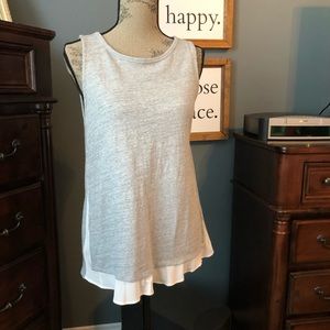 LOFT Mixed Media Sweater Tank